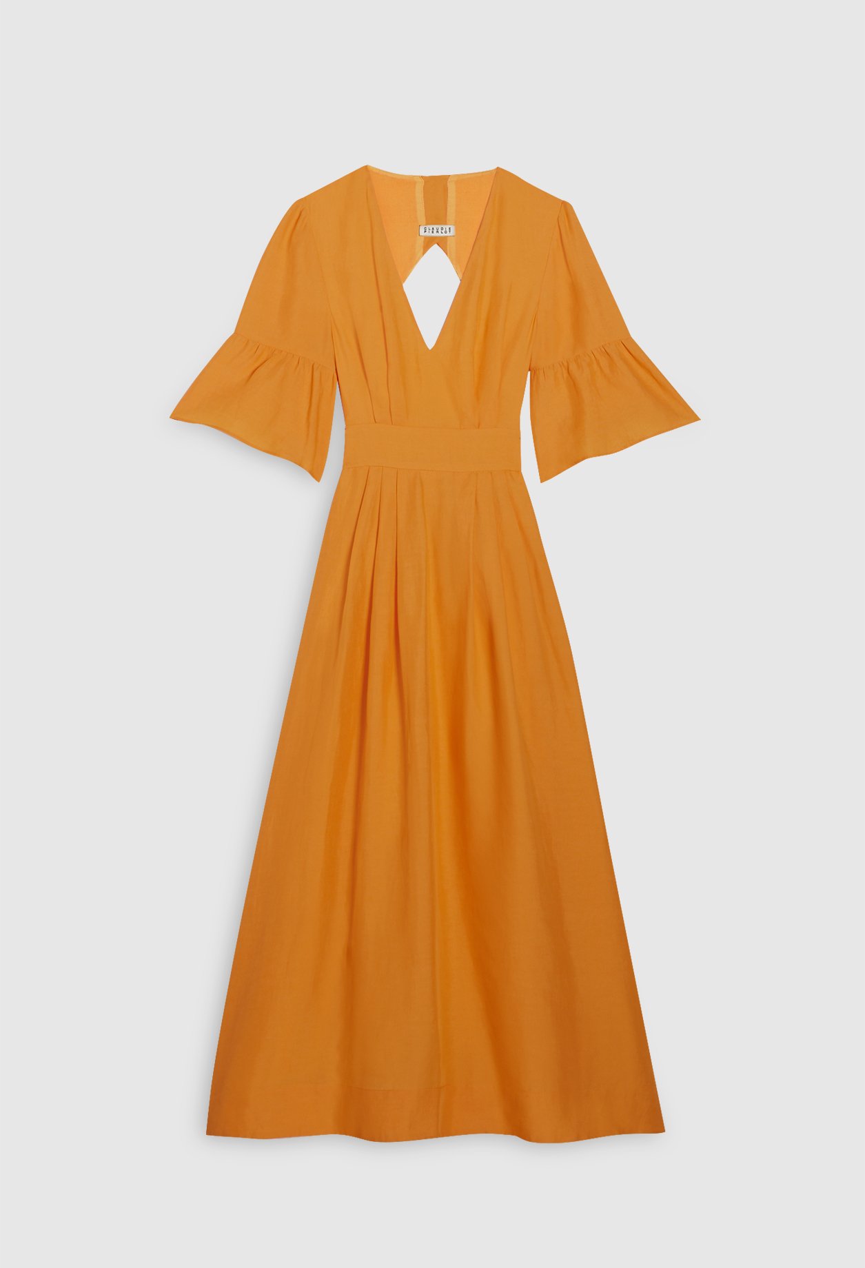 Robe longue jaune