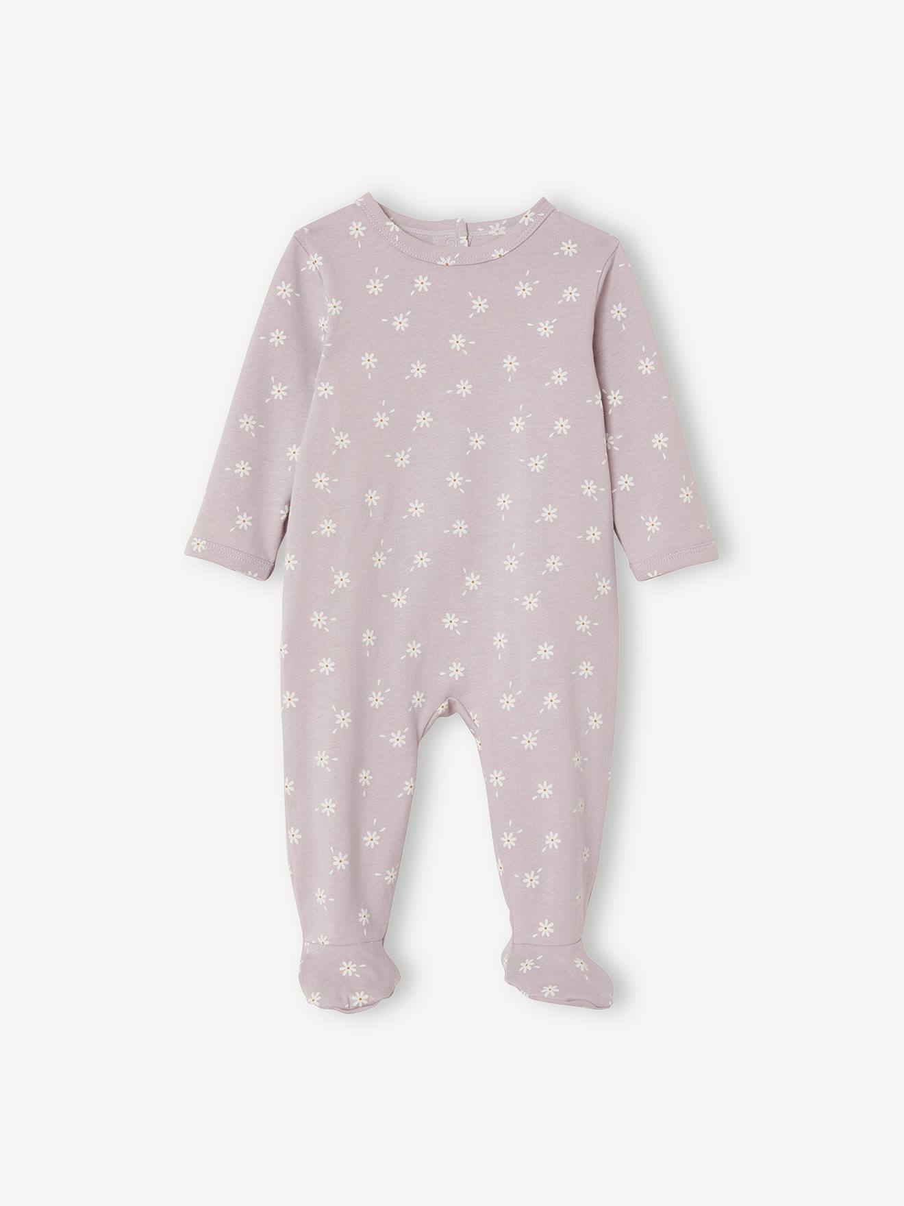 Conjunto de 3 pijamas de algodão para bebê com certificação Oeko-Tex®, branco claro, bicolor/multicolorido.