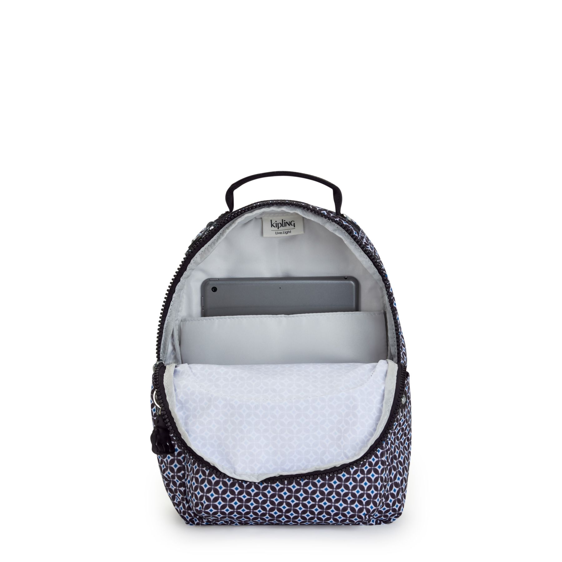 SEOUL S Petit Sac à Dos avec Compartiment pour Tablette - Blackish Tile