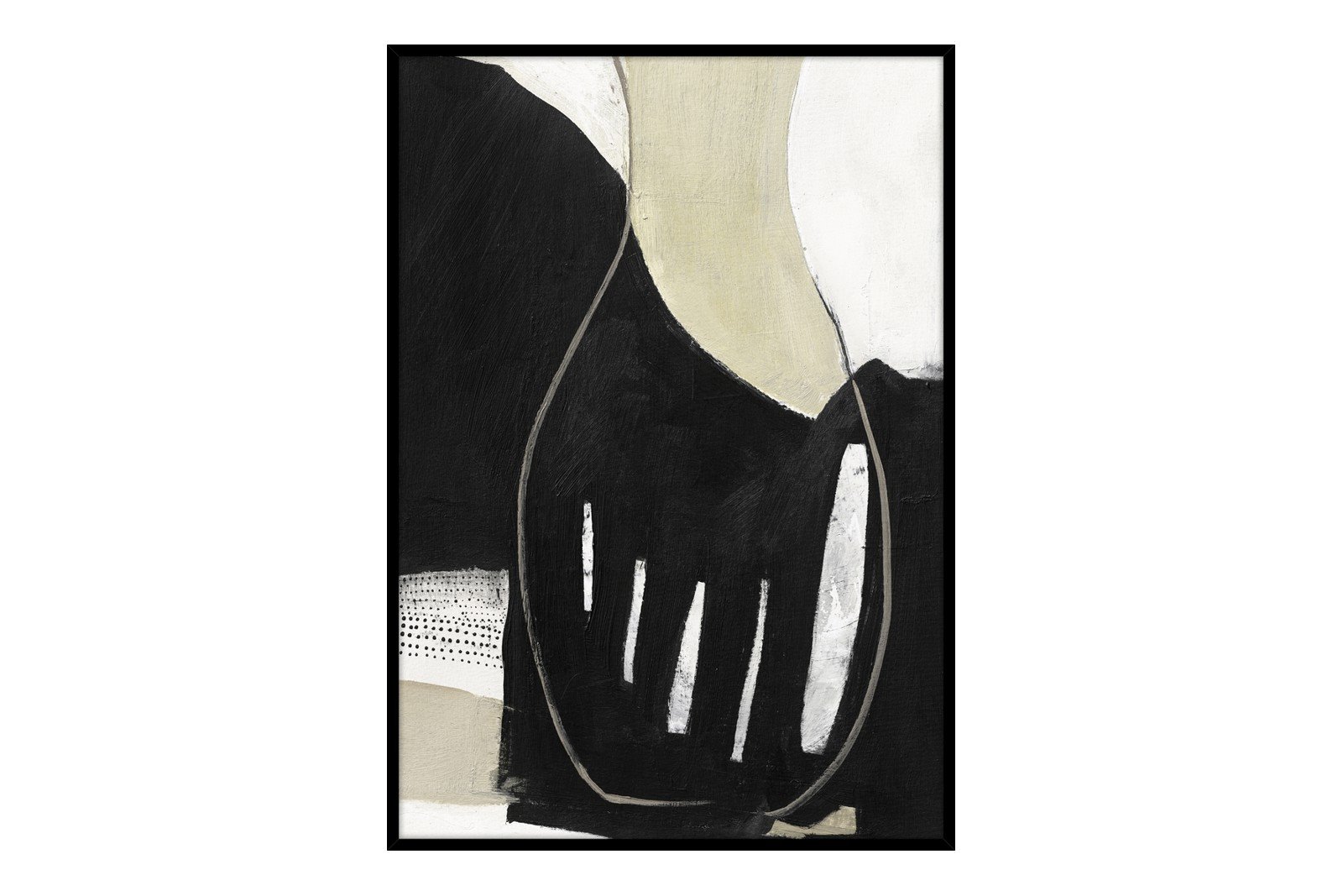 Soft Fabrics 50x70 cm Black Frame