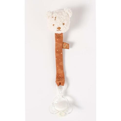Attache sucette ourson Orsino - Beige - SAUTHON Baby déco