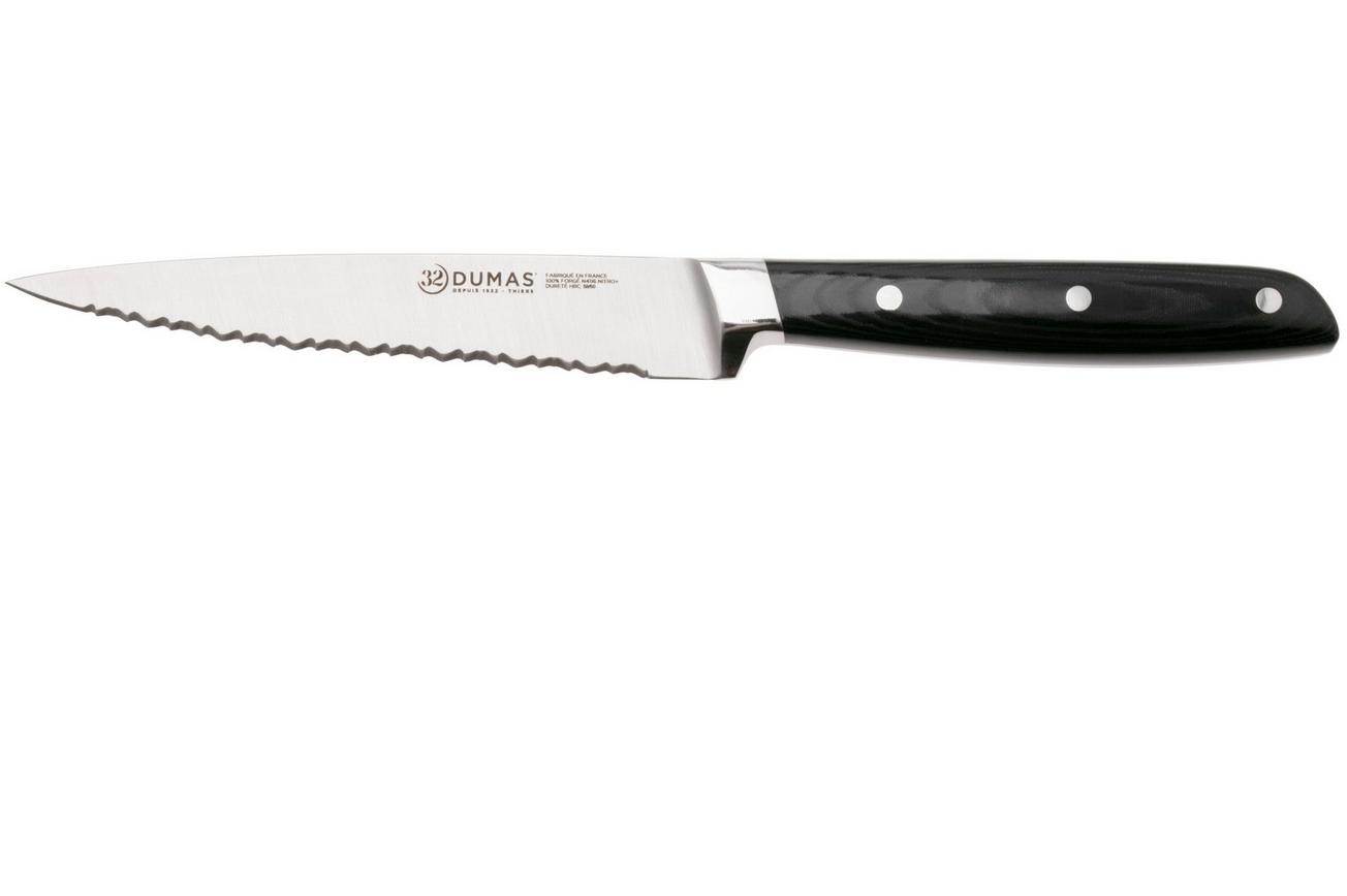 32 Dumas Signature 937389 Micarta, gekarteld universeelmes, 12 cm