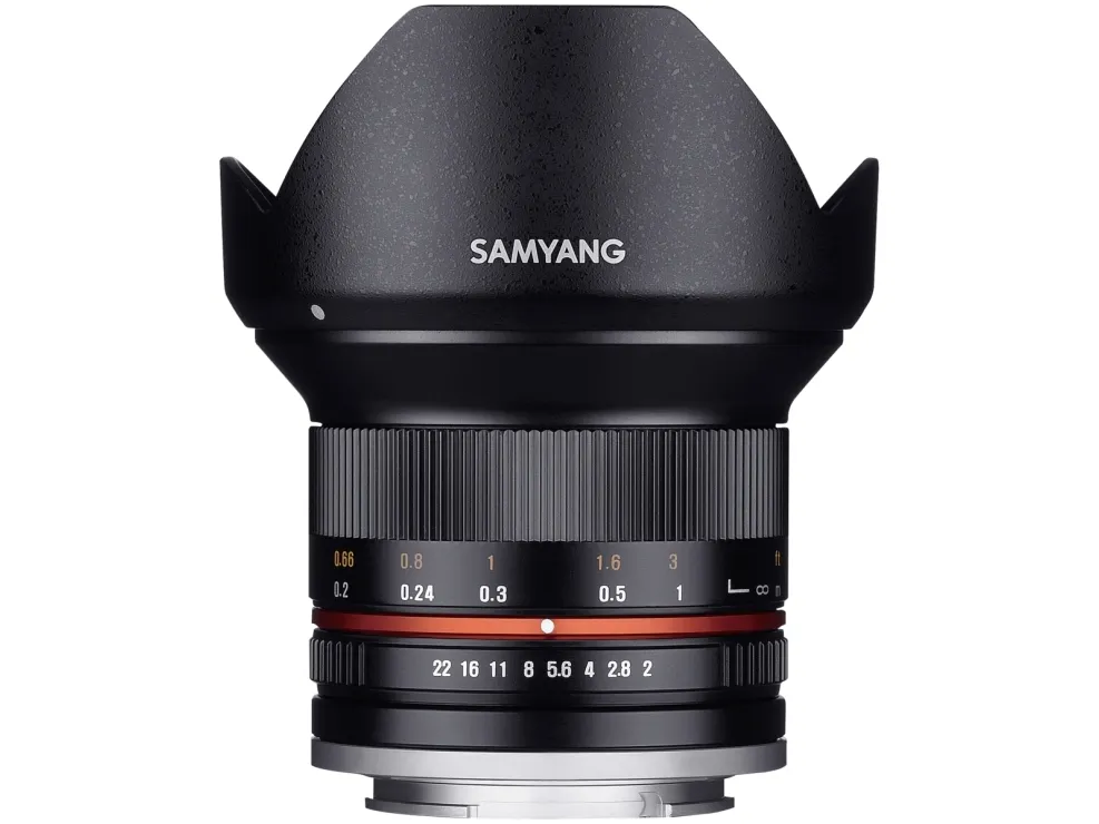 Samyang - Vidvinkel objektiv - 12 mm - f/2.0 NCS CS - Sony E-mount - for Sony Cinema Line; a VLOGCAM; a1; a1 II; a6700; a7 IV; a7C; a7C II; a7CR; a7R V; a9 III