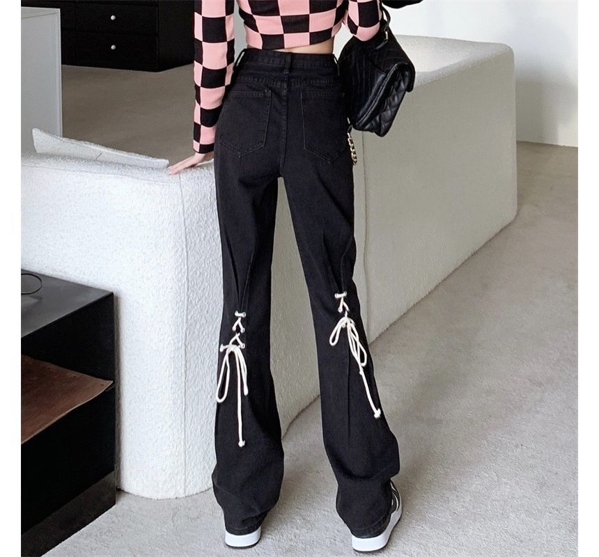 Eiffekee - Middelhoge veter- en flared jeans