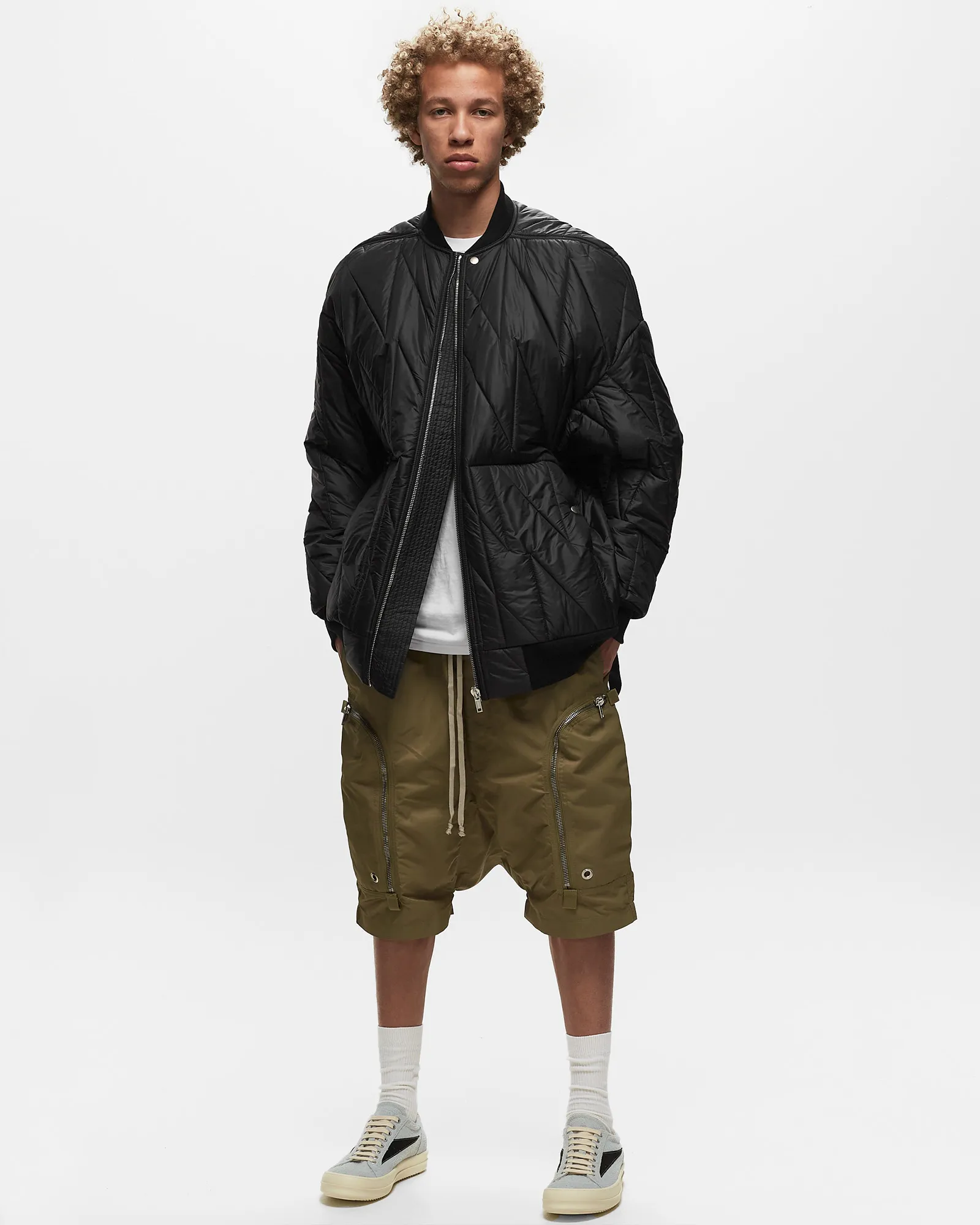 Rick Owens DRKSHDW JAQUETA BOMBER ACOLCHOADA EM TECIDO - JUMBO FLIGHT