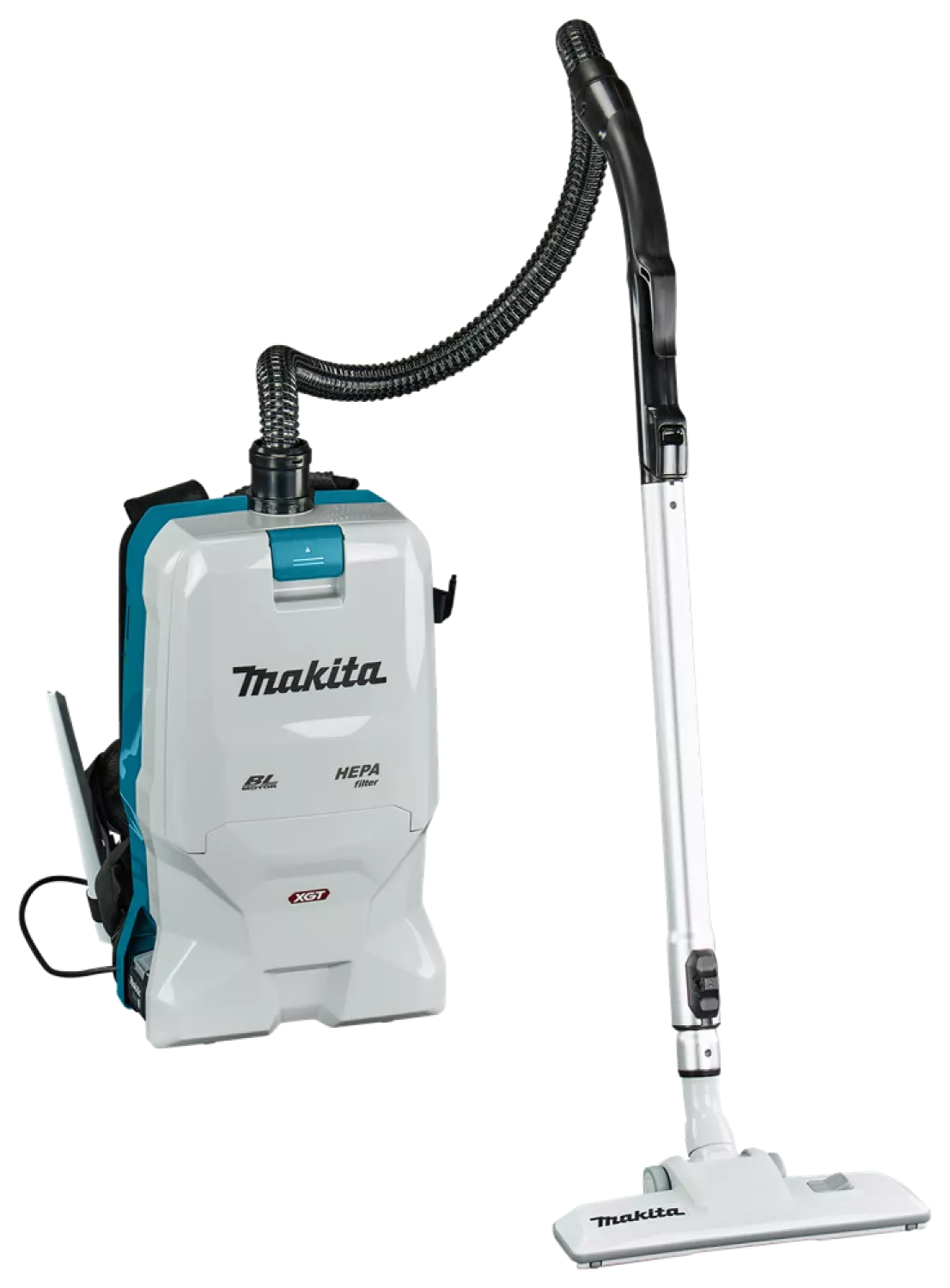 Makita VC011GM2NL1 XGT 40V Max Li-Ion Accu Rugstofzuiger Set (2x 4.0Ah) - 200mbar