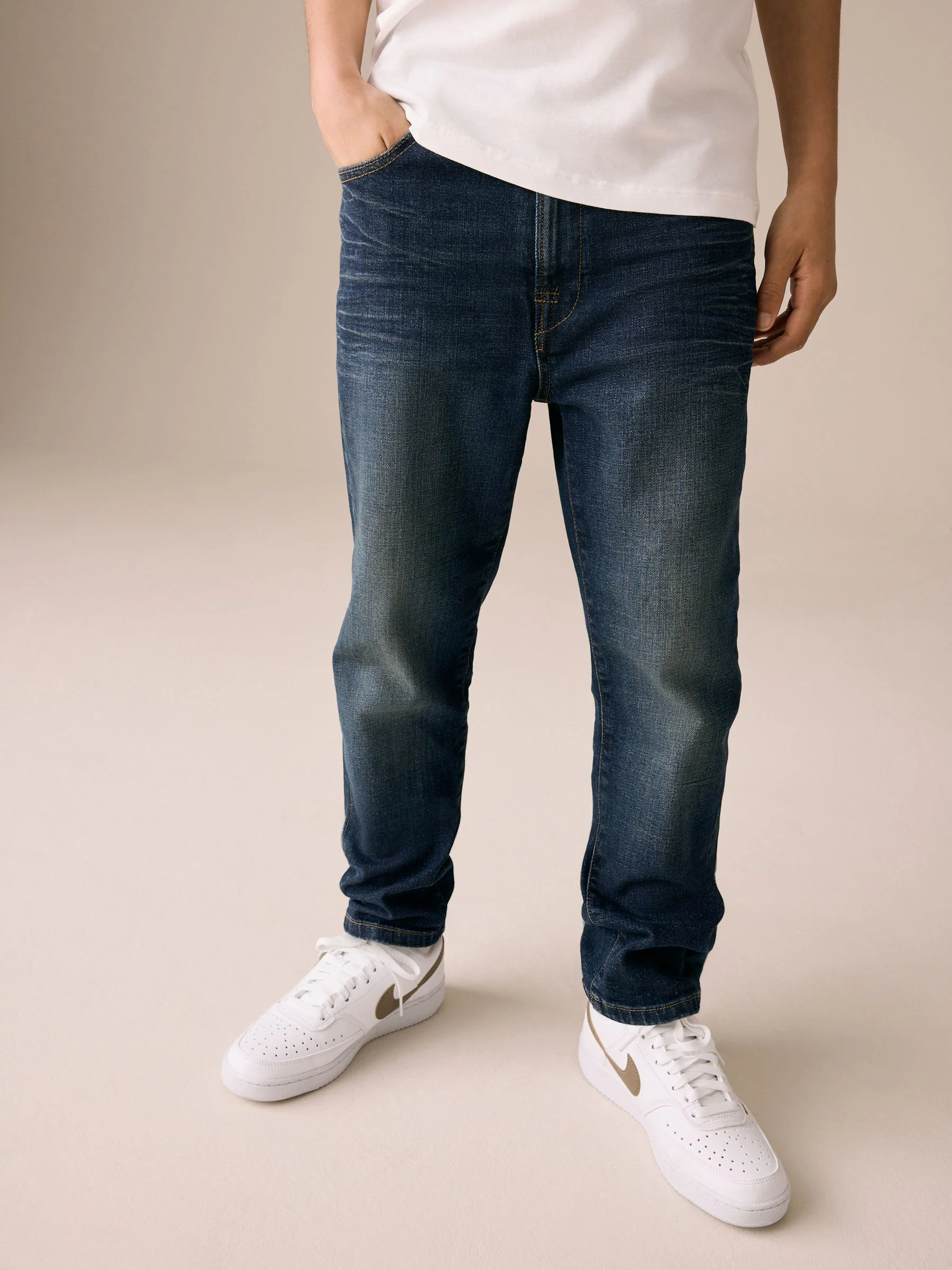 Donkerblauw - Authentieke denim jeans (3-16jaar)