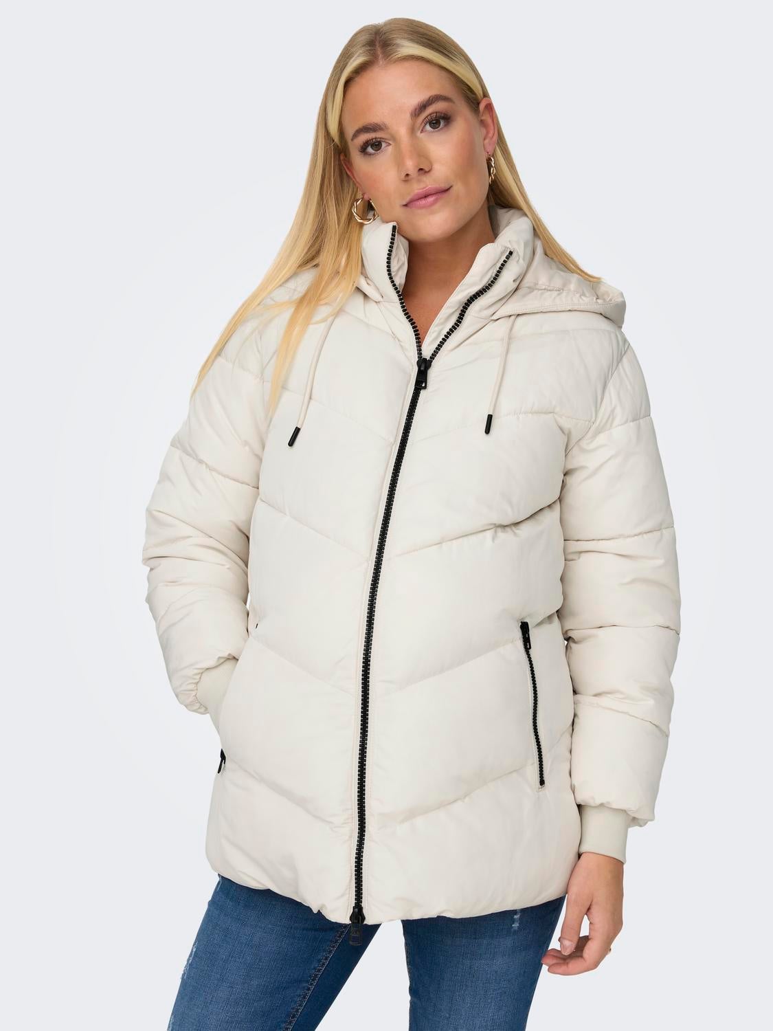 OLMADDIE Steppmantel Whitecap Gray