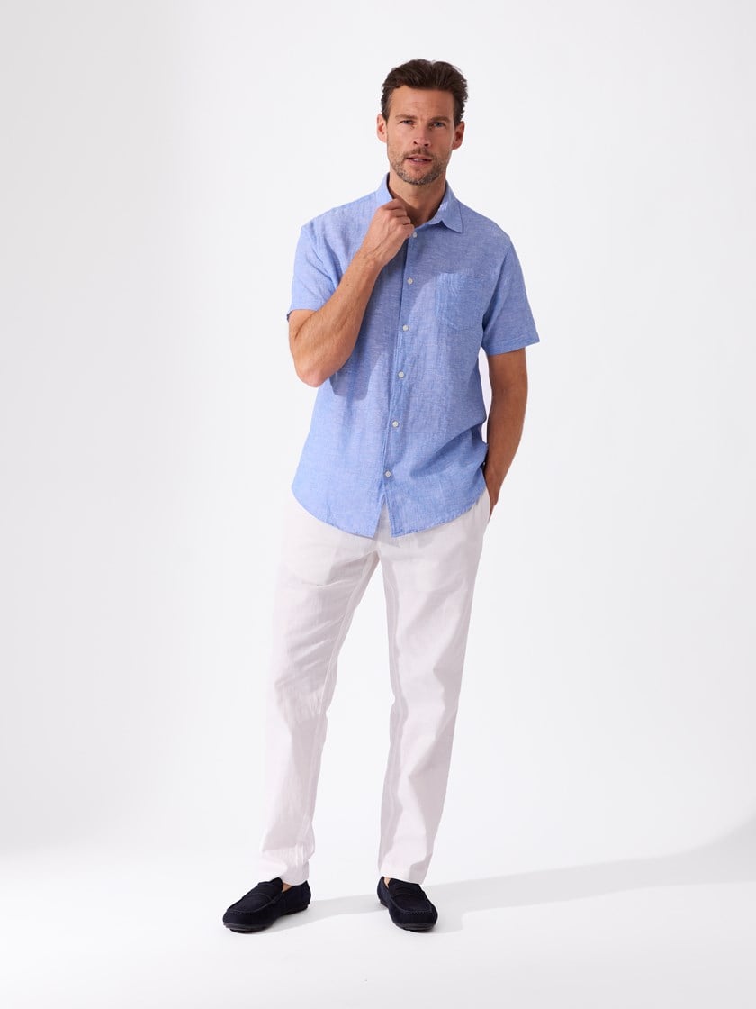 Elia skjorte Chambray Blue