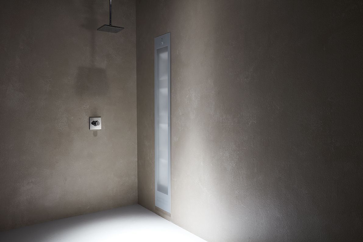 Sunshower Deluxe inbouw infrarood en UV lamp 187x32x17cm white