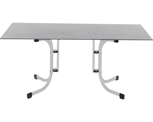 Tuintafel Sola 160x90 cm staal zilver opvouwbaar