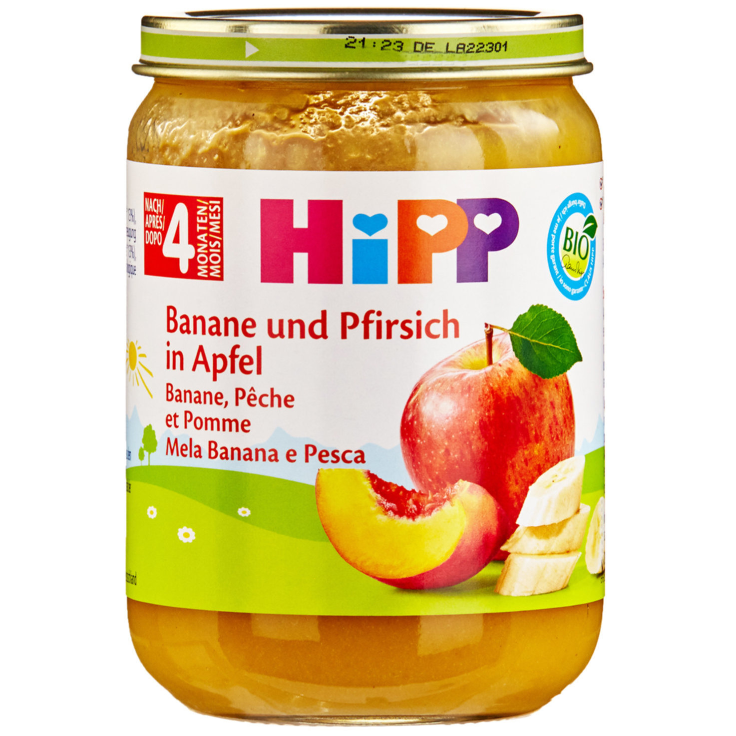 Hipp Brei Banane Pfirsich & Apfel 4+ Monate