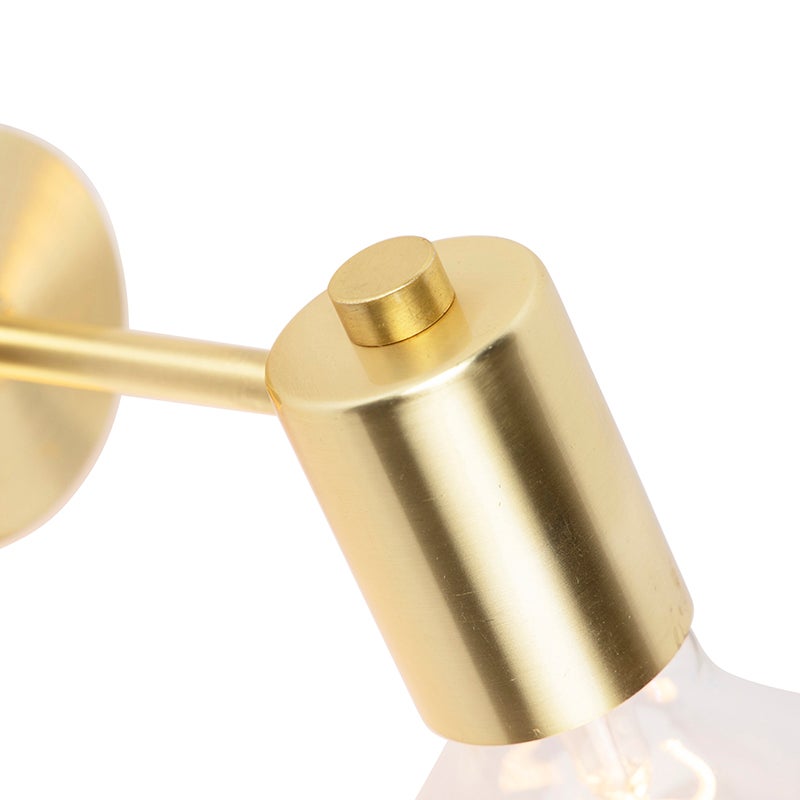 Slimme Art Deco Wandlamp Goud incl. G95 WiFi Lichtbron - Facil