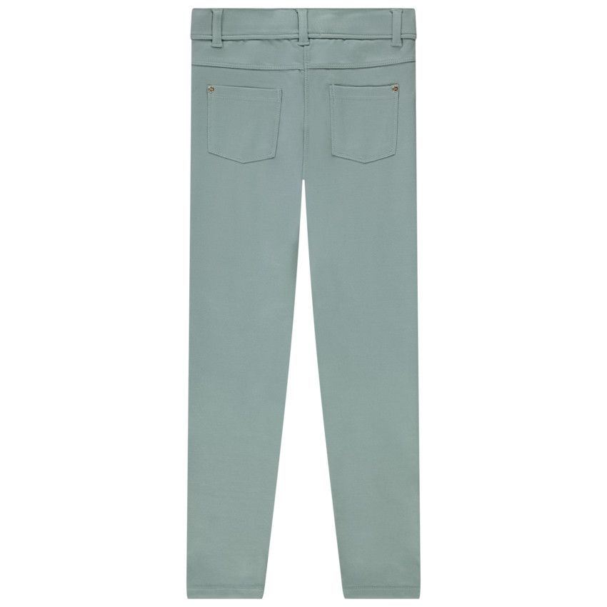 Pantalon slim en milano esprit équitation pour fille - Vert