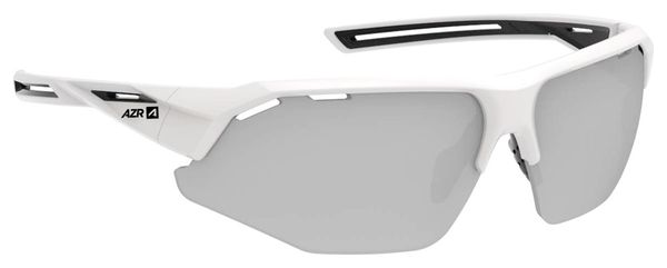 Lunettes AZR GALIBIER Blanc / Noir Ecran Gris Miroir
