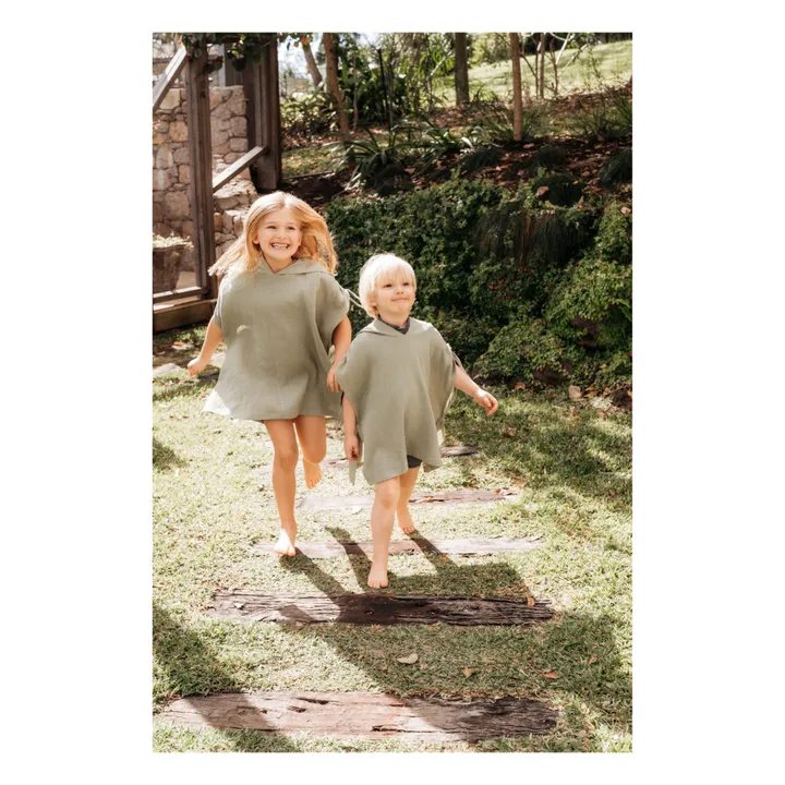 Ina Swim Poncho Gaze de Coton Lepos | Sauge
