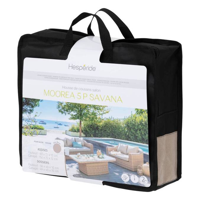 Housse de coussin pour salon MOORÉA 5 places Savana