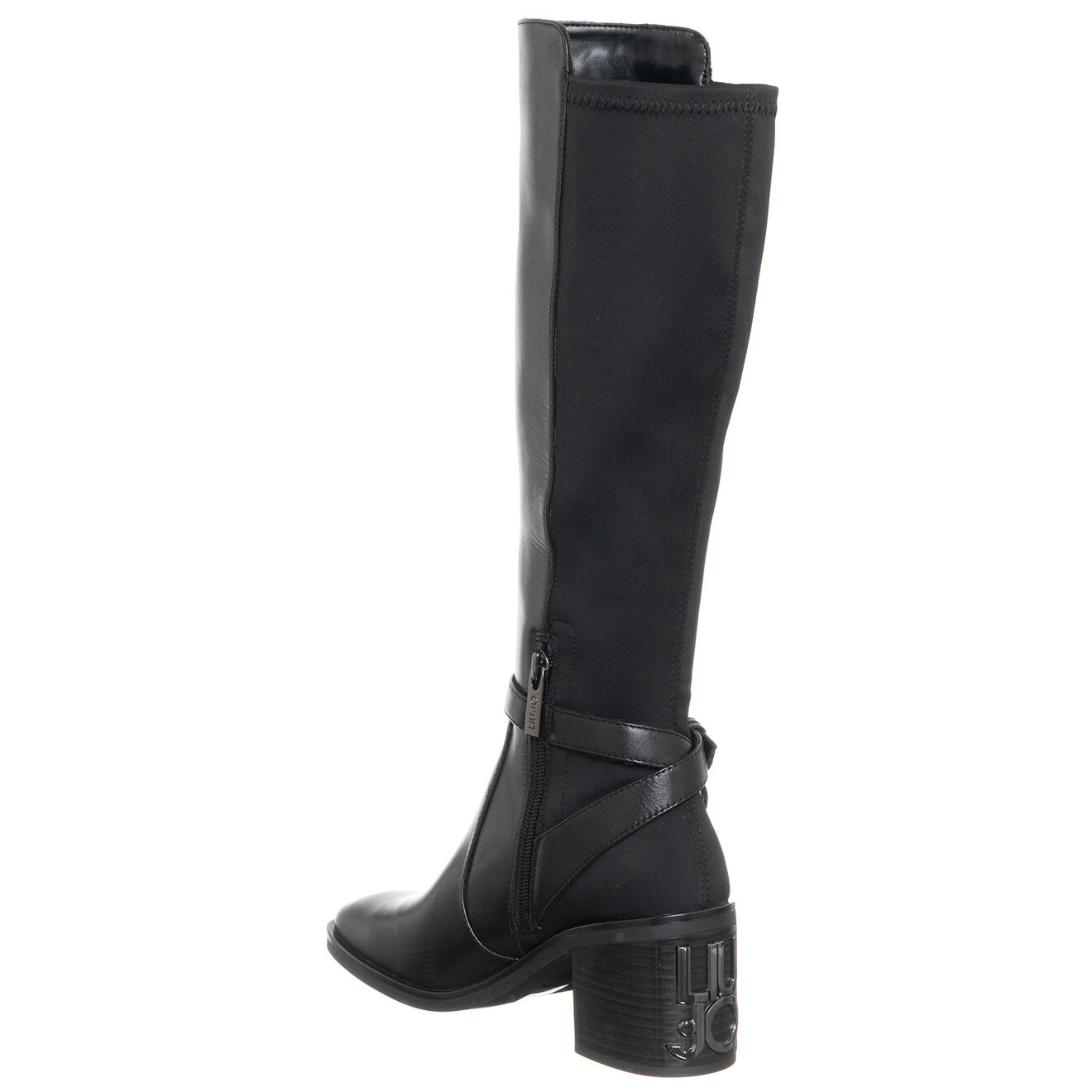 Liu-Jo Bottes en Cuir Bess noires  - Talon 6.5 cm