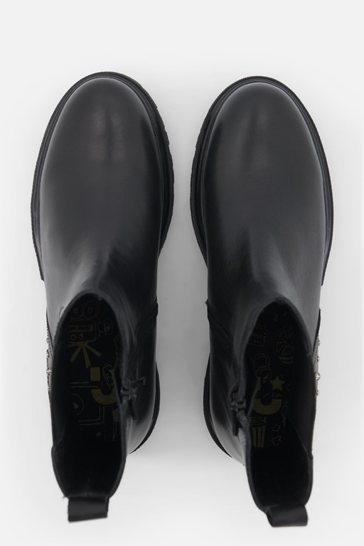 Muyters Chelsea boots zwart Leer