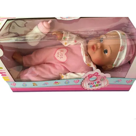Toi-Toys Süße Babypuppe mit Flasche 30 cm, 1 Stück, 3-fach sortiert