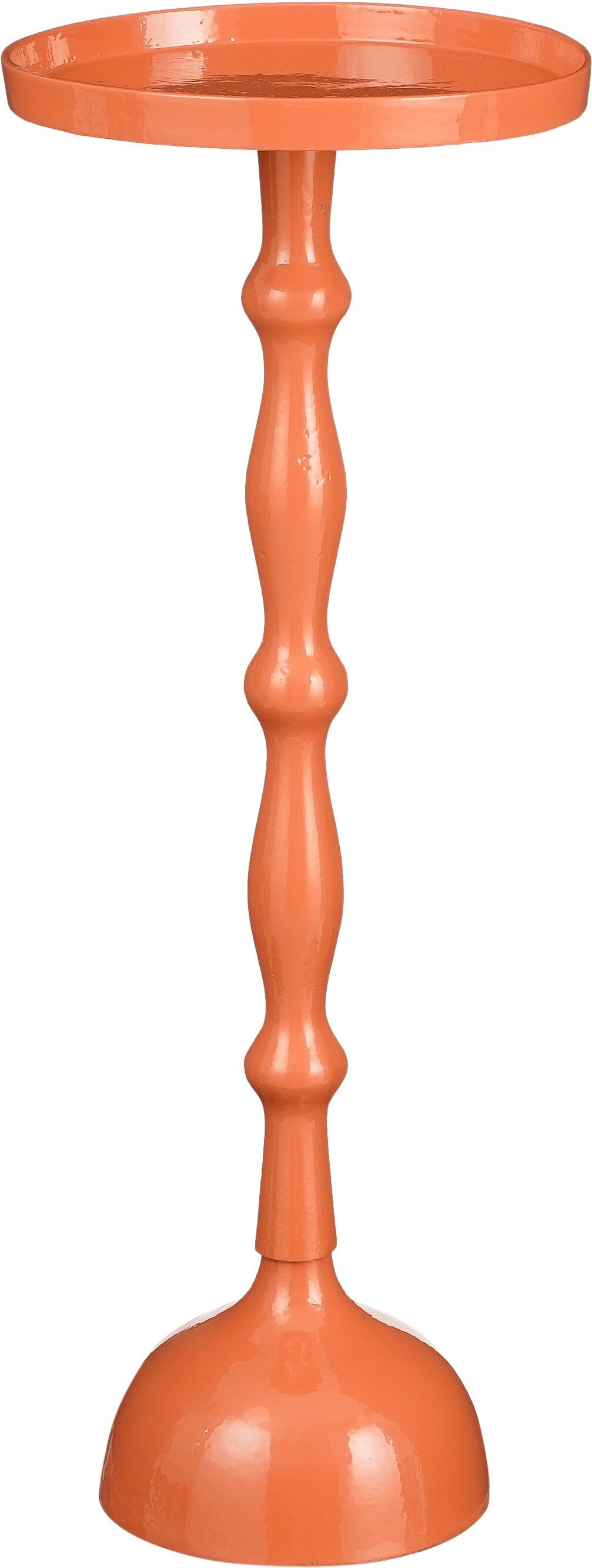 Mica Decorations bijzettafel Duco oranje D 25 H 66 cm