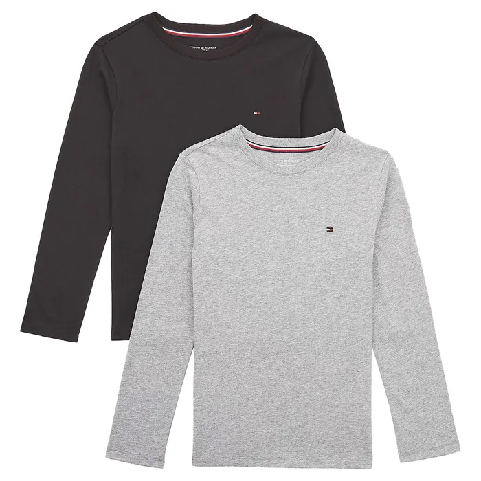 Tommy Hilfiger Crew Neck Longsleeve Shirt Junior (2-pack)