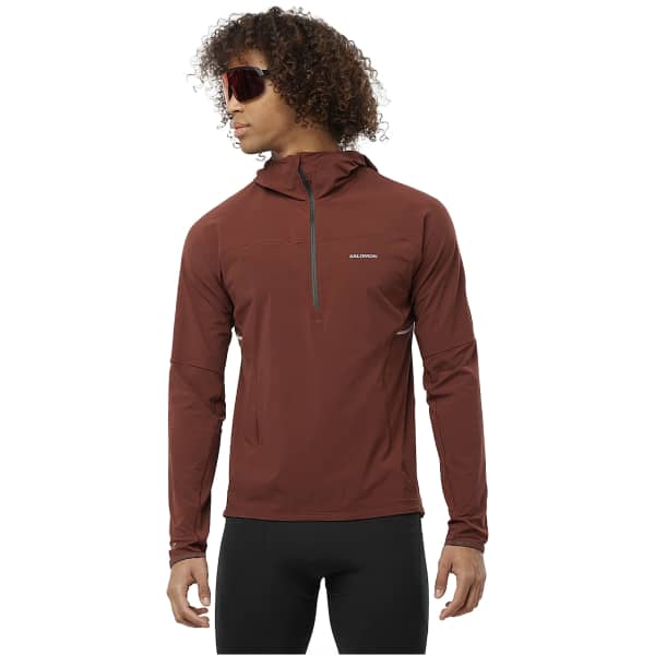 Veste trail SALOMON SENSE AERO HYBRID HZ HD M RUM RAISIN