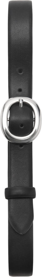 MANGO Rounded buckle belt Black