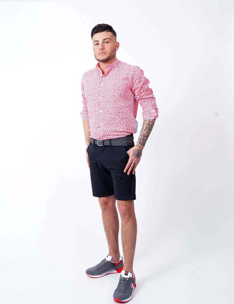 RECYCLED ART WORLD SHORT CHINO STRETCH NOIR