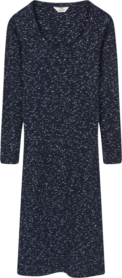 Mads Nørgaard - Copenhagen 2x2 Cotton Space Bubi Dress Blå med print