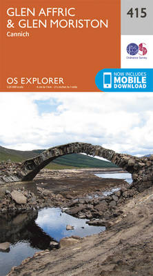 Glen Affric and Glen Moriston - OS Explorer Map 415 (Sheet map, folded)