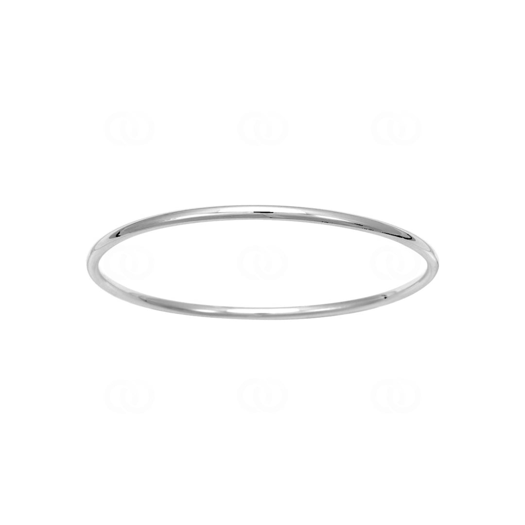 Armreif rund 925 Silber rhodiniert 3.0mm