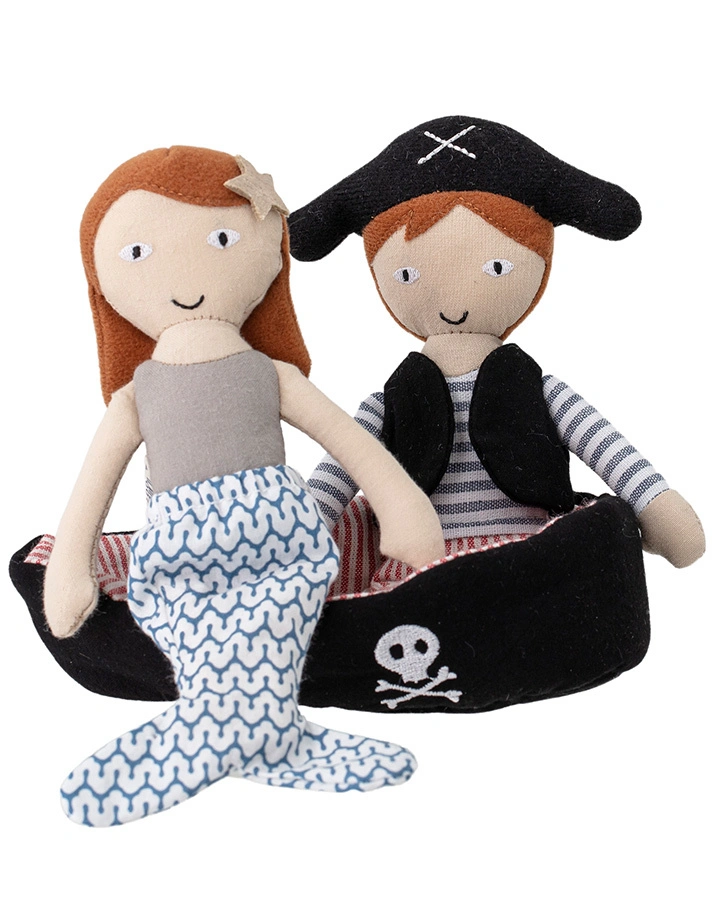Stoffpuppe KATE & JONAH 3-teilig in bunt