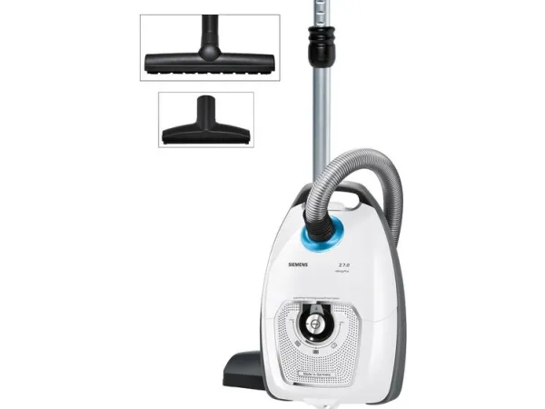 Siemens Z7.0 family allergyPlus VSZ7442S - Støvsuger - beholder - pose - hvid/sort