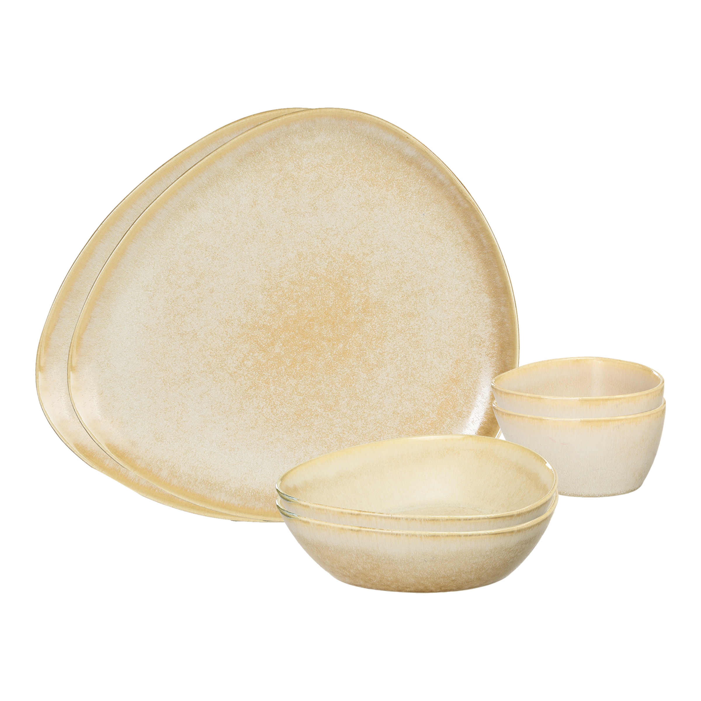 beige, 6-teilig