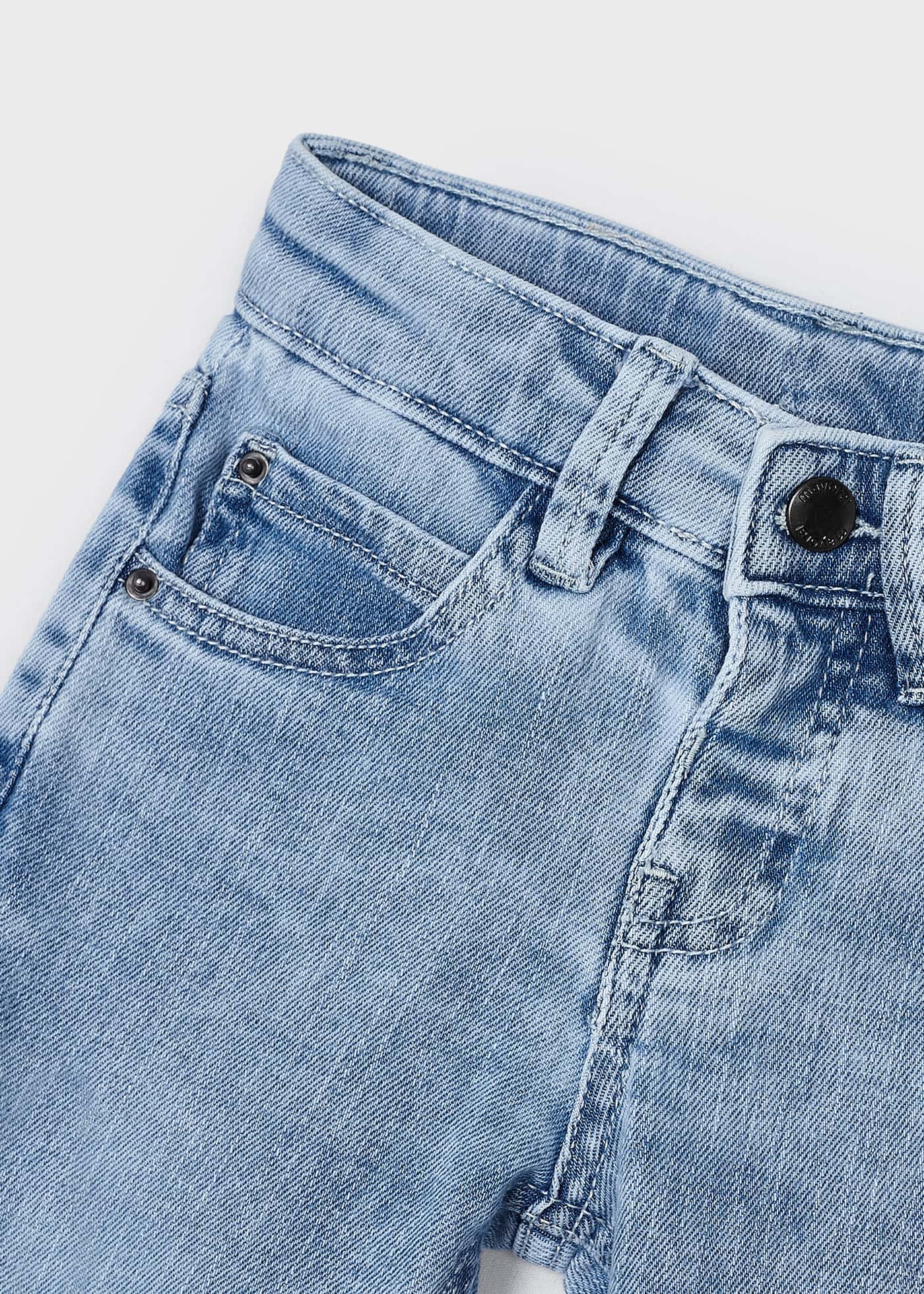 Calça jeans infantil Better Cotton, corte regular, cinza escuro.