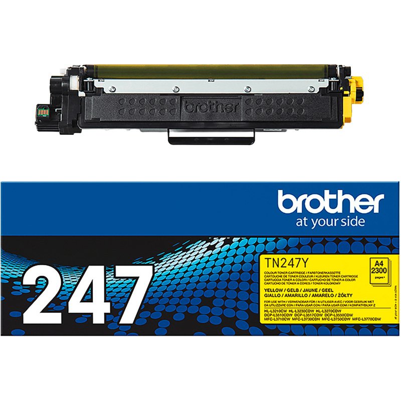Toner Brother TN247 couleurs séparées haute capacité pour imprimante laser