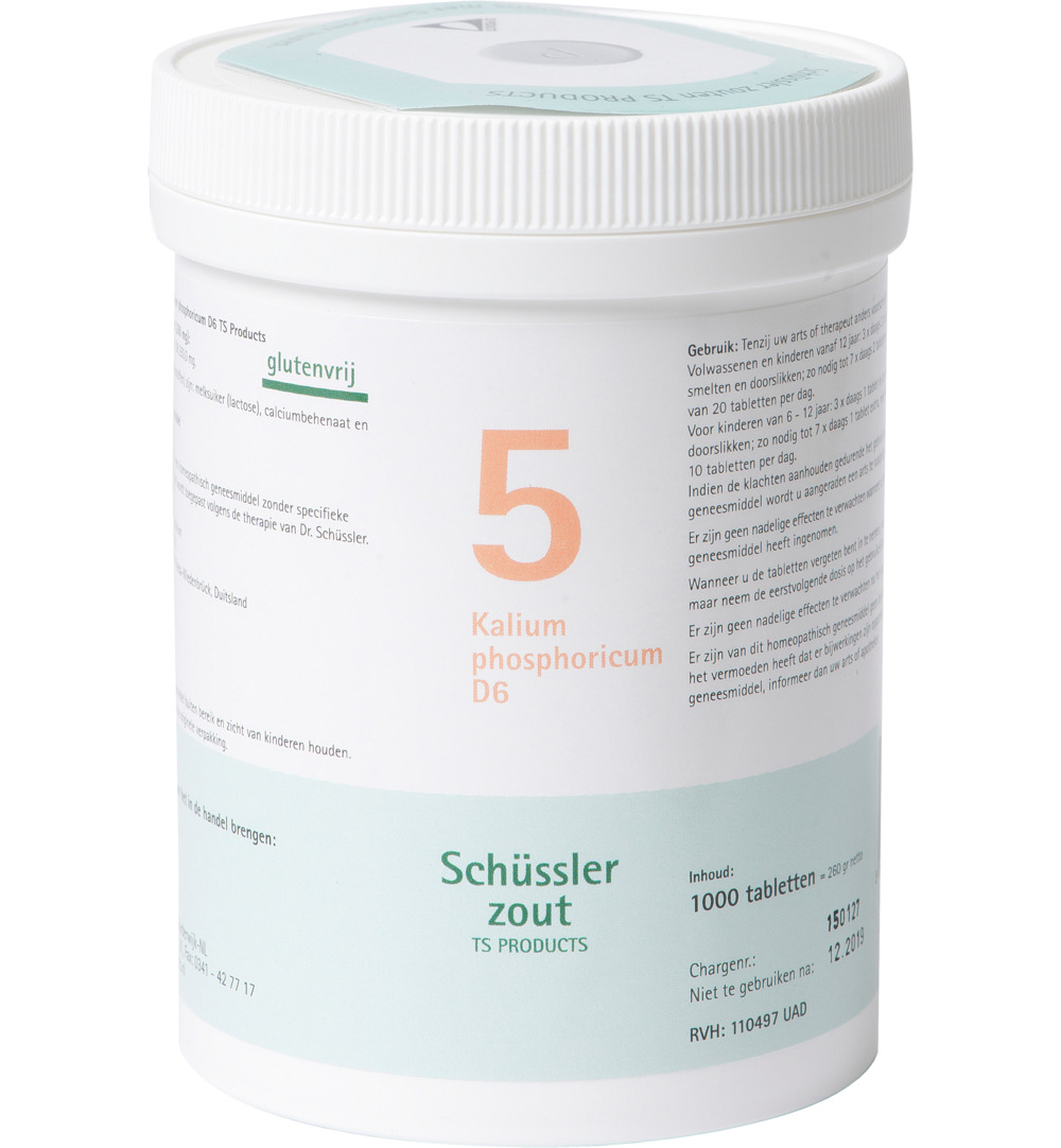 Pfluger Kalium phosphoricum 5 D6 Schussler (1000 tabletten)