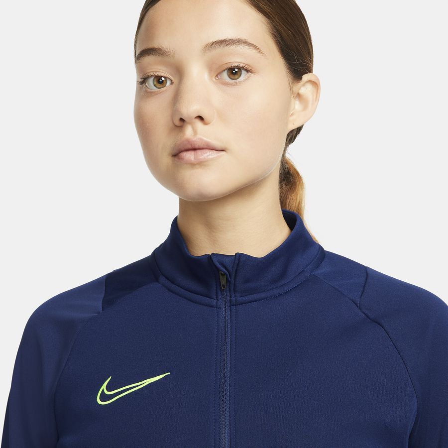 Nike Maillot d'Entraînement Academy 21 Drill Top - Bleu/Jaune Fluo Femme