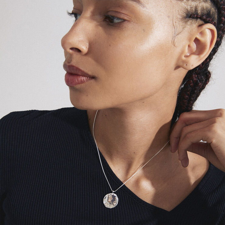 Pilgrim TRUE recycled coin necklace silver-plated Sølv