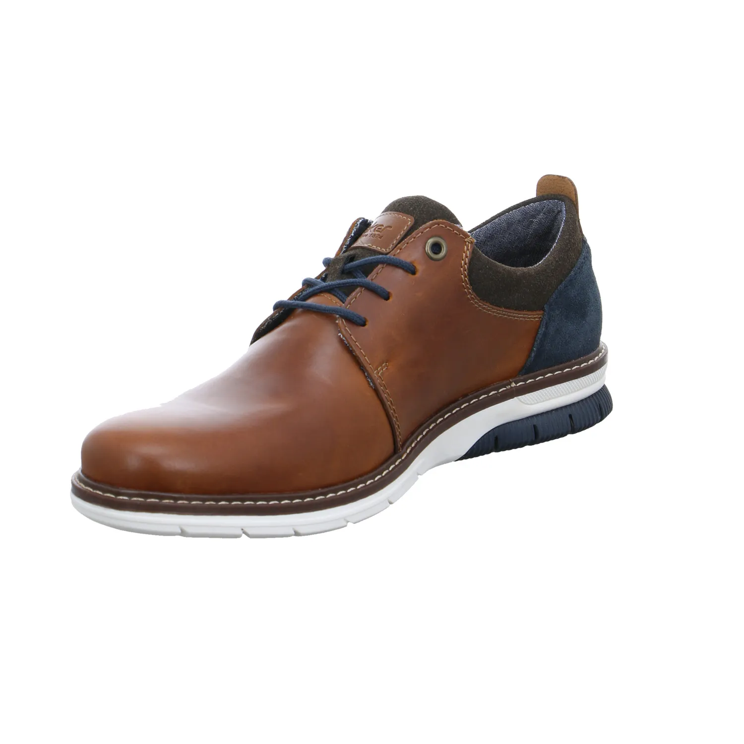 RIEKER Halbschuh-City Cognac Leder