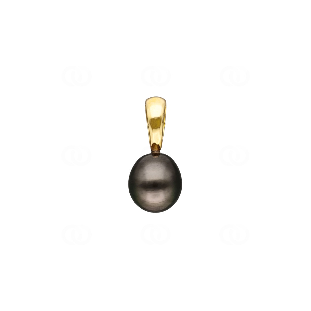 Anhänger 750/18 K Gelbgold mit Tahiti-Kulturperle Ø 9mm