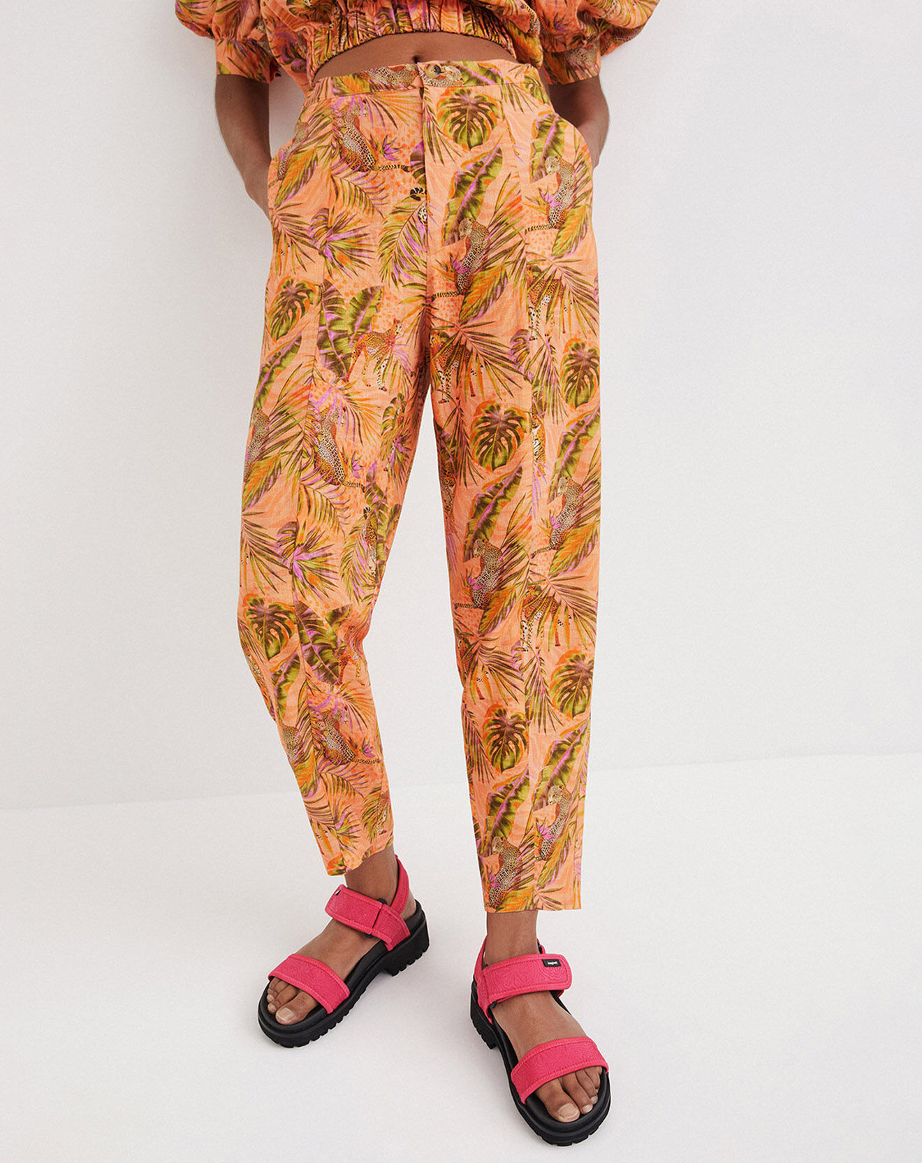 Desigual Pantalon Ayla orange clair