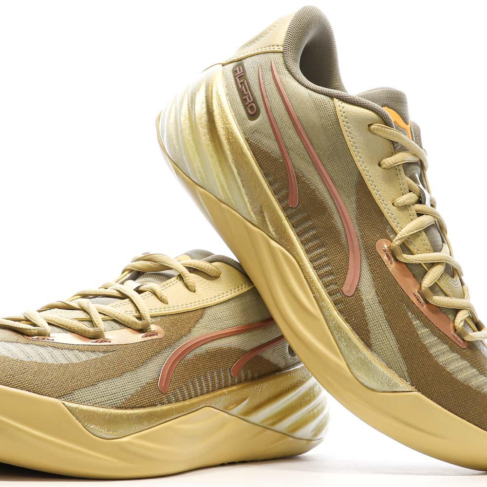 Puma Chaussures de basket Marron Homme Puma All pro Nitro Cny