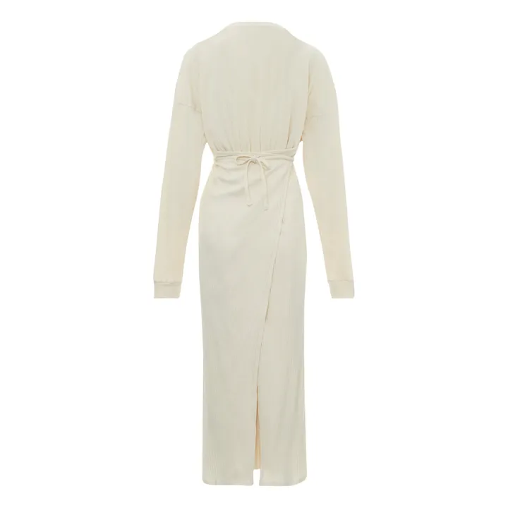Baserange Robe Côtelée Shawn Coton Bio | Ecru