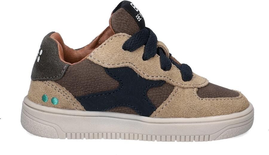 BunniesJR 225655-408 Jongens Lage Sneakers Bruin Leer Veters
