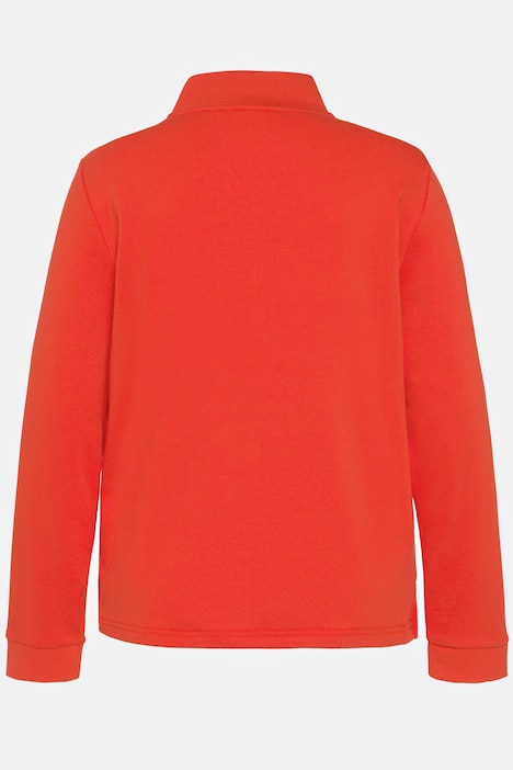 Sweatshirt, Eiffelturm, Stehkragen, Zipper, Langarm