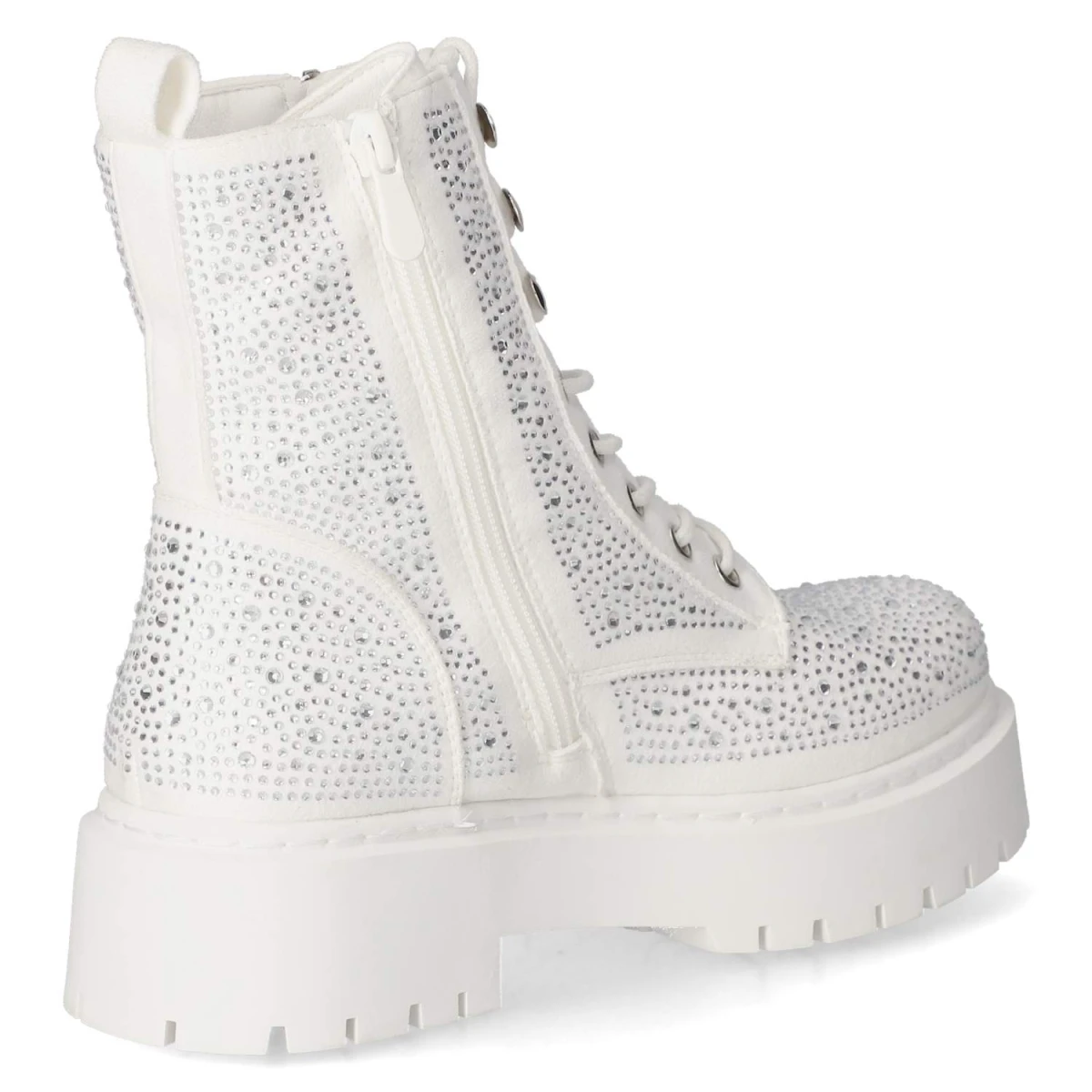 La StradaSchnürstiefeletten - white micro/ stones