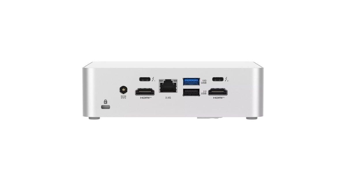 ASUSNUC 15 Pro Plus Kit RNUC15CRSU700002 barebone  (Wit | Core Ultra 7 255H | Arc 140T)