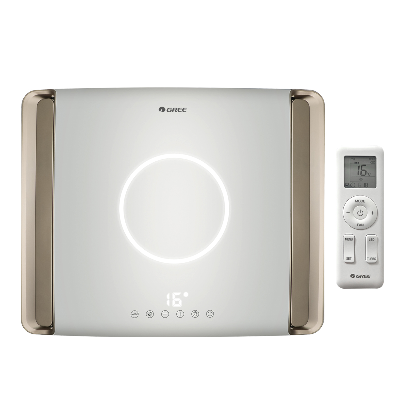 GREE GoCool Plus 3600 watt dubbele rotor dakairco - White